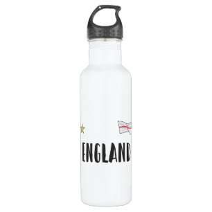 England Football Fan Shirt English Flag Waterfles