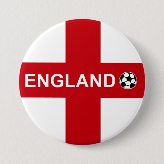 England Football Ronde Button 7,6 Cm (Voorkant)