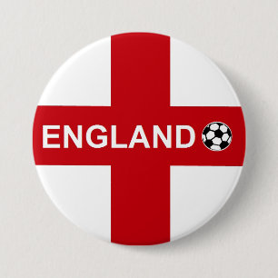 England Football Ronde Button 7,6 Cm