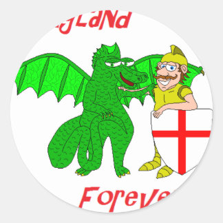 England Forever Ronde Sticker