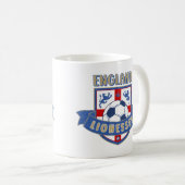 England Lionesses Soccer Crest (#02) Mug (Devant droit)