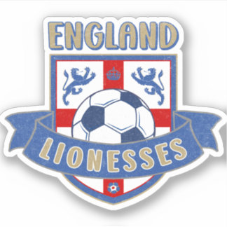 England Lionesses Soccer Crest (#02) Sticker