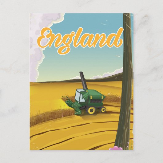 England maaidraster briefkaart (Voorkant)