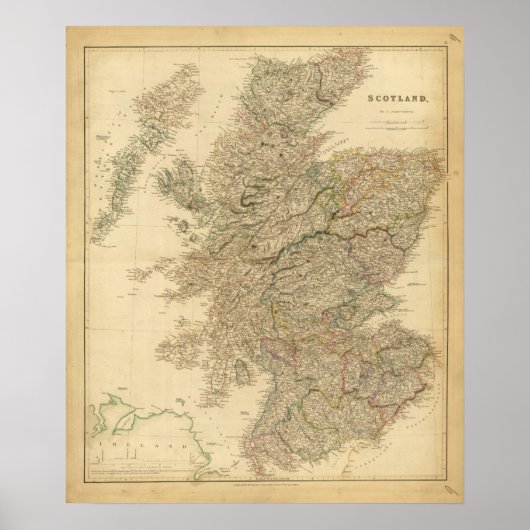 England Map Poster (Voorkant)