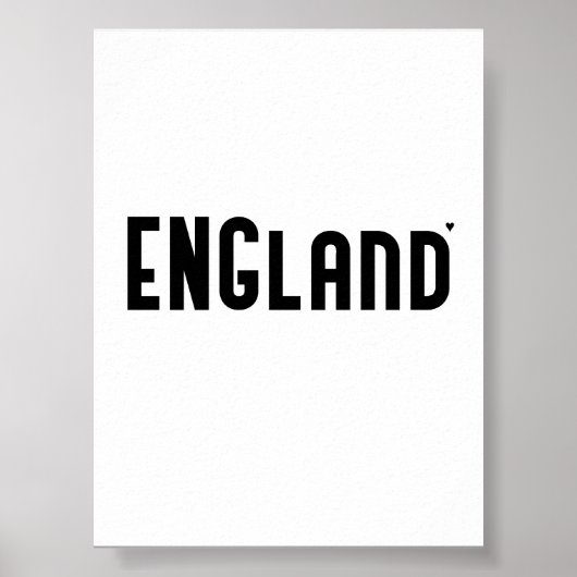 England - minimalistic typography poster (Devant)