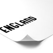 England - minimalistic typography poster (Coin)