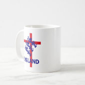 England Royal standard en St George cross Koffiemok (Voorkant links)