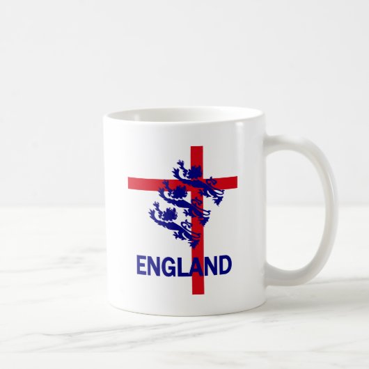 England Royal standard en St George cross Koffiemok (Rechts)