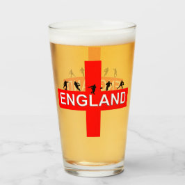 England Saint George Rugby Male Silhouettes Glas
