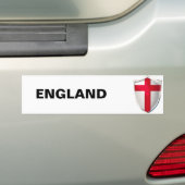 England Shield Bumpersticker (Op auto)
