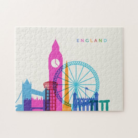 England Skyline Legpuzzel (Horizontaal)