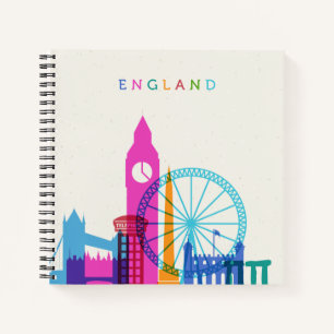 England Skyline Notitieboek