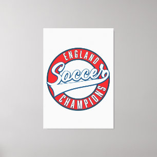 England Soccer Champions logo Canvas Afdruk