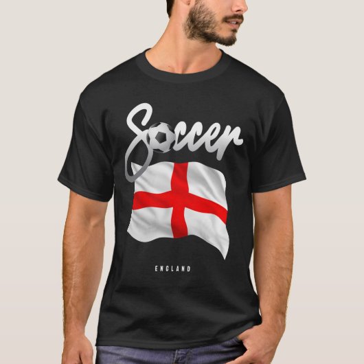 England Soccer - Engelse vlag T-shirt (Voorkant)