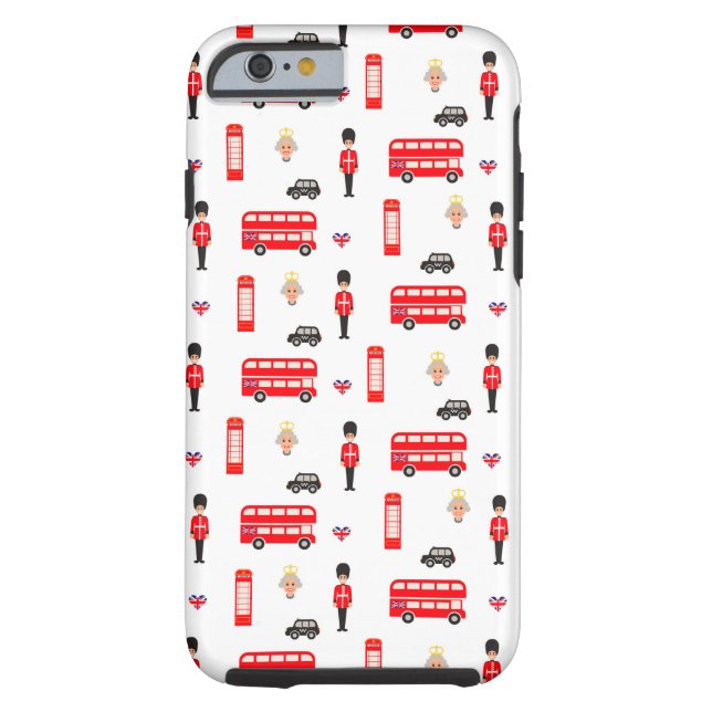 England Symbols Patroon Case-Mate iPhone Case (Achterkant)