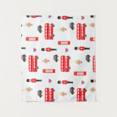 England Symbols Patroon Wandkleed (Voorkant)