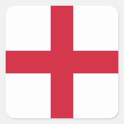 ENGLAND VIERKANTE STICKER (Voorkant)