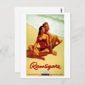 England Vintage Poster herstelde Briefkaart (Voorkant / Achterkant)