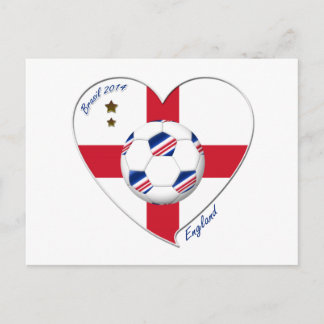 "ENGLAND"-voetbalteam. Fútbol de Inglaterra 2014 Briefkaart