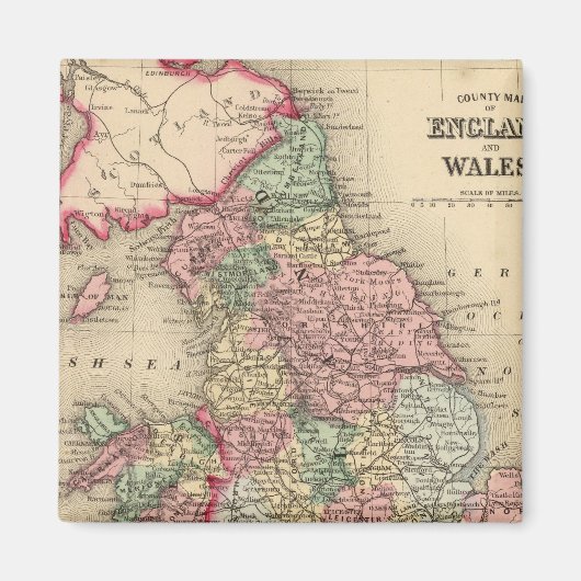England, Wales Map by Mitchell Magneet (Voorkant)