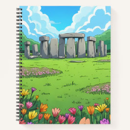 England's Stonehenge in Spring Notitieboek