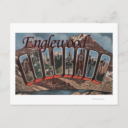 Englewood, Colorado - Grote lettertjes Briefkaart (Voorkant)