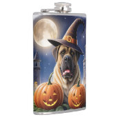Englische Dogge Mastiff Halloween Heupfles (Rechts)