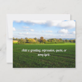 English Autumn Countryside - Personalised Briefkaart