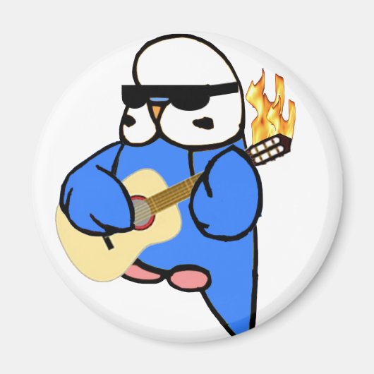 English Budgie Unplugged Magneet (Voorkant)