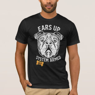 English Bulldog Big dog Armed T-shirt