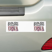English Bulldog DIVA Bumpersticker (Op auto)