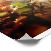 English Bulldog Forest Foto Poster (Hoek)