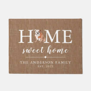 English Bulldog Home Sweet Home Doormat Deurmat