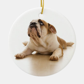 English Bulldog kerstversiering Keramisch Ornament