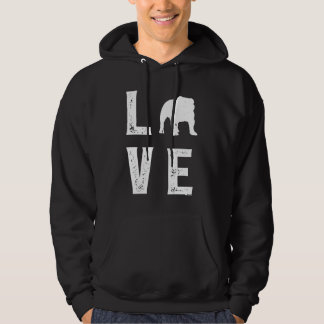English bulldog Love  1 Hoodie