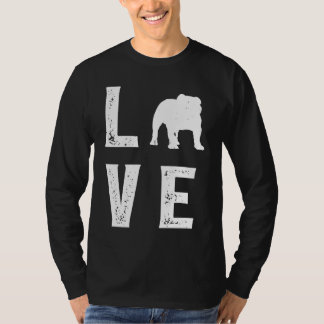 English bulldog Love  1 T-shirt