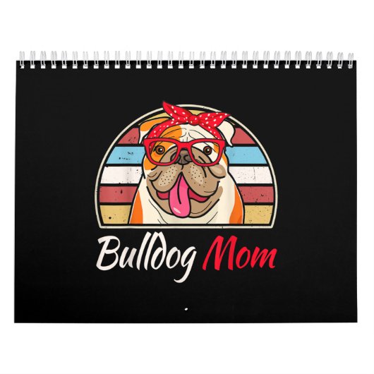 English Bulldog Lover Gifts Bulldog mama Kalender (Hoes)