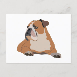 English Bulldog Portrait Briefkaart