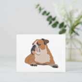 English Bulldog Portrait Briefkaart (Staand voorkant)