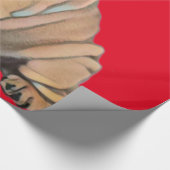 English Bulldog Red Cadeaupapier (Hoek)