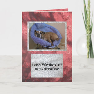English bulldog Valentine's Day Card Feestdagen Kaart