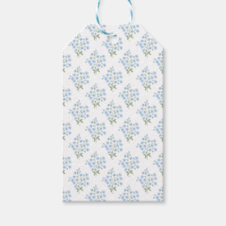English Country Muster mit Vergissmeinnichtblumen Cadeaulabel
