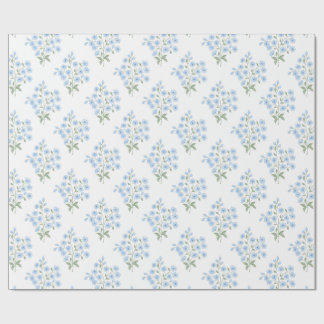 English Country Muster mit Vergissmeinnichtblumen Cadeaupapier