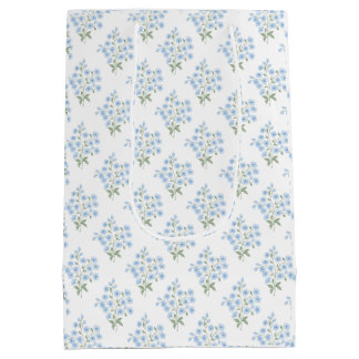 English Country Muster mit Vergissmeinnichtblumen Medium Cadeauzakje