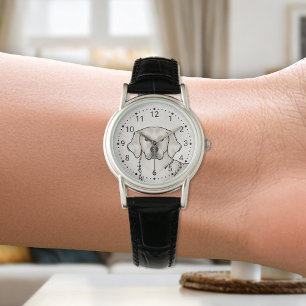 English Cream Golden Retriever Schattige hondenpor Horloge