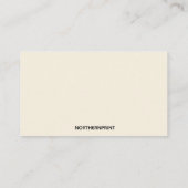 English Floral Bouquet Visitekaartje (Achterkant)