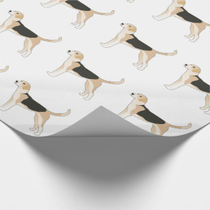 English Foxhound Hondenras Illustration Cadeaupapier