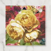 English Garden Boho Rozen Wedding Bedankjes Labels (Achterkant)