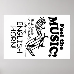 English Horn voelt de muziek Poster