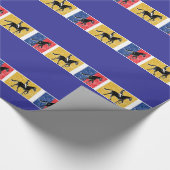 English Horse Rider Cadeaupapier (Hoek)